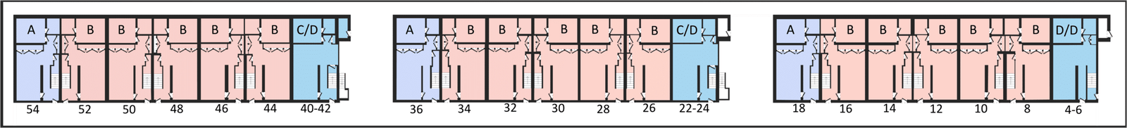 PMG Living Inc 3 sections of townhouses scaled